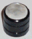 Barrel Knob Grooved w/Pearl insert~Black~