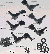 6-In-Line Mini Tuners~Left Handed/Reversed~Black~