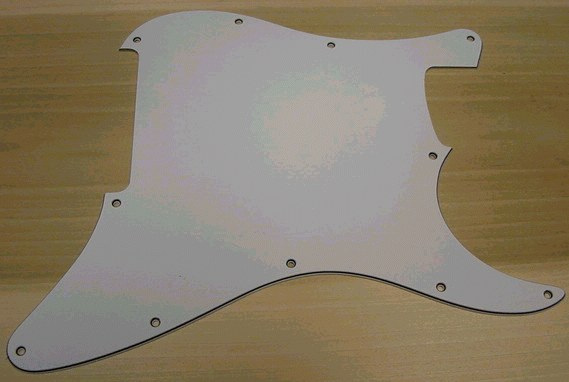 Floyd Rose Strat Style Pick Guard White Blank (Matte Finish only)