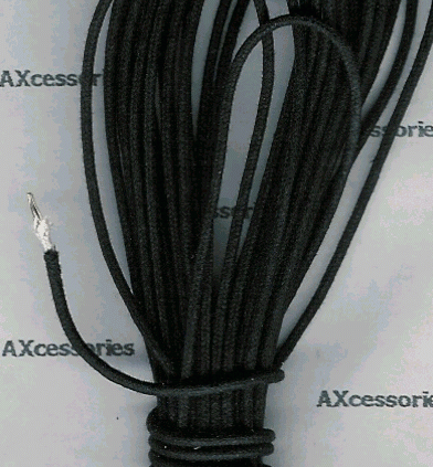 Vintage Cloth Covered Wire Black (5ft)