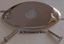 Oval Metal Jack Plate Chrome Non recess
