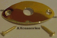 Oval Metal Jack Plate Gold Non recess