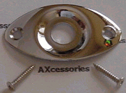 Oval Metal Jack Plate Chrome Recessed