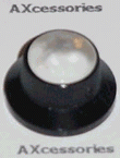 UFO Knob with Pearl Insert Black
