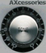 Reflector Tone Knob Black Silver Top