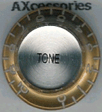 Reflector Tone Knob Gold Silver Top