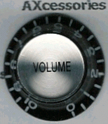 Reflector Volume Knob Black Silver Top