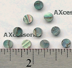 Dots 5mm Abalone 10pcs