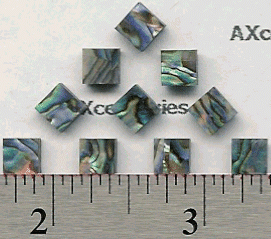 Square Diamond Abalone Lg (10pcs)