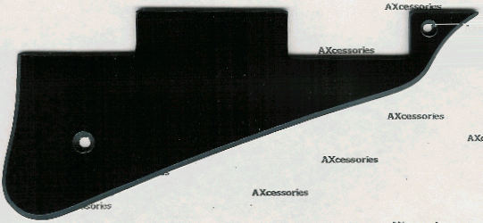 Les Paul Style Pick Guard Black 1 ply