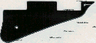 Les Paul Style Pick Guard Black 1 ply