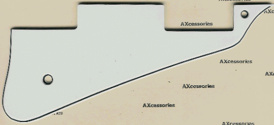 Les Paul Style Pick Guard White 3 ply