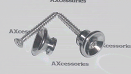 Strap buttons Charvel Jackson style (2pcs) with screws Chrome