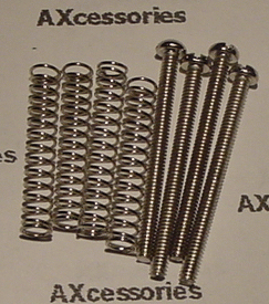 Humbucker mounting screws with springs Nickel USA