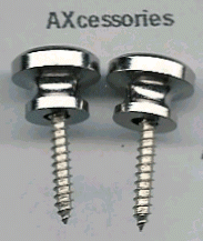 Strap Buttons Chrome 2pcs