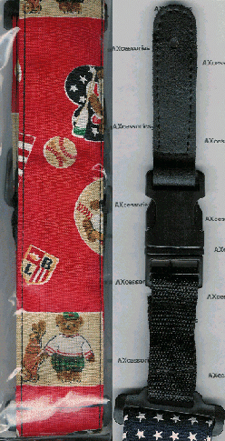 Guitar Strap Graphic Sports Bear