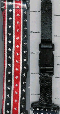 Guitar Strap Graphic American Stars