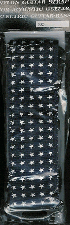 Guitar Strap Graphic Blue with Stars
