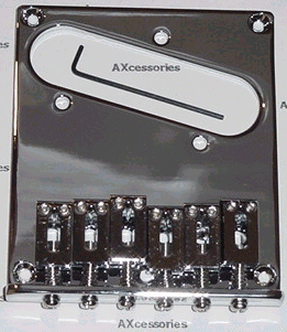 Tele style Bridge Single Chrome