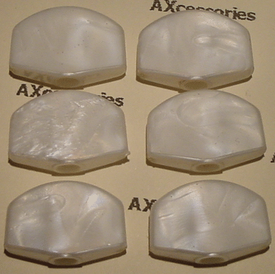 Tuning Key Buttons Pearloid (Mini)(6pcs)