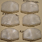 Tuning Key Buttons Pearloid (Mini)(6pcs)