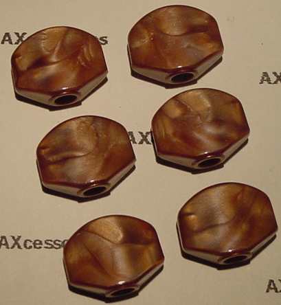 Tuning Key Buttons Tortoise (6pcs)