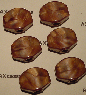 Tuning Key Buttons Tortoise (6pcs)
